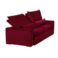 Sofá 4 Lugares 2.30 Mt Retrátil E Reclinável Vermelho - 5