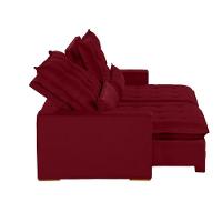 Sofá 4 Lugares 2.30 Mt Retrátil E Reclinável Vermelho - 7