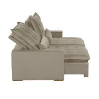 Sofá 4 Lugares 2.30 Mt Retrátil E Reclinável Sofatec Bege - 11