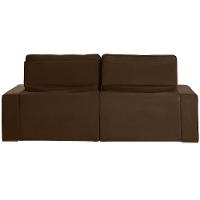 Sofá 3 Lugares 2.30 Mt Retrátil Reclinável Marrom - 7