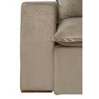 Sofá 4 Lugares 2,30 Mt Com Molas Retrátil E Reclinável Bege - 7