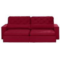 Sofá 4 Lugares 2.30 Mt Retrátil E Reclinável Vermelho - 10