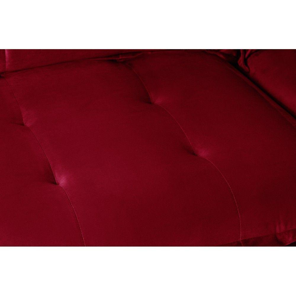 Sofá 4 Lugares Com Molas Retrátil E Reclinável Vermelho - 8