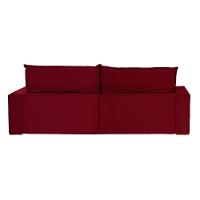 Sofá 4 Lugares Com Molas Retrátil E Reclinável Vermelho - 9