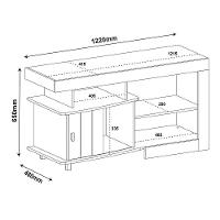 Rack Royal Pinho Para Tv Até 42", Nichos E 1 Porta - 3