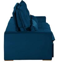 Sofá 5 Lugares 2.50 Mt Retrátil E Reclinável Sofatec Azul - 5