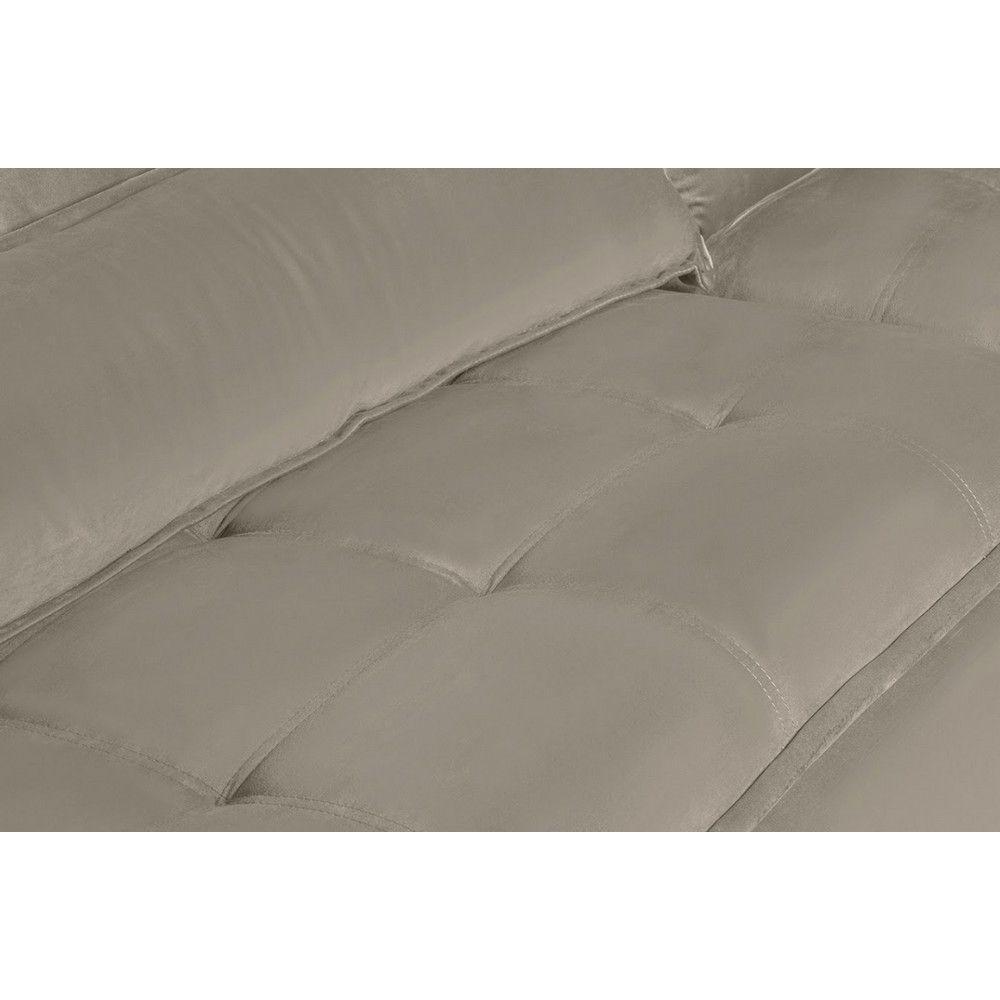 Sofá 5 Lugares 2.50 Mt Retrátil E Reclinável Sofatec Bege - 4