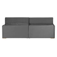 Sofá 5 Lugares 2.50 Mt Com Molas Retrátil E Reclinável Cinza - 2