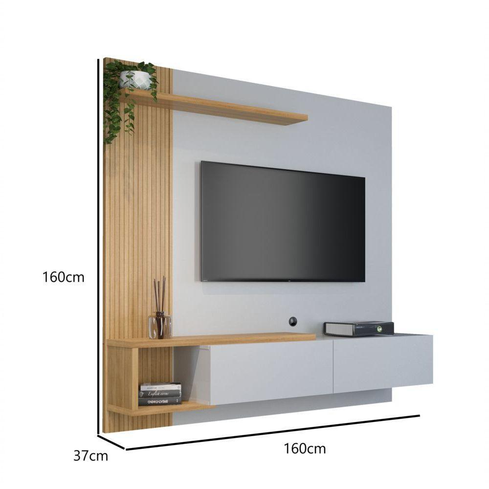 Home Suspenso Para Tvs Até 60" Off White/cinamomo - 3