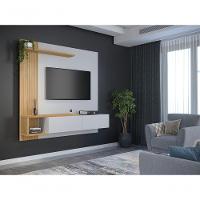 Home Suspenso Para Tvs Até 60" Off White/cinamomo - 2