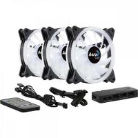 Kit 3 Coolers Duo 12 Pro Argb + Hub + Controle Aerocool - 13