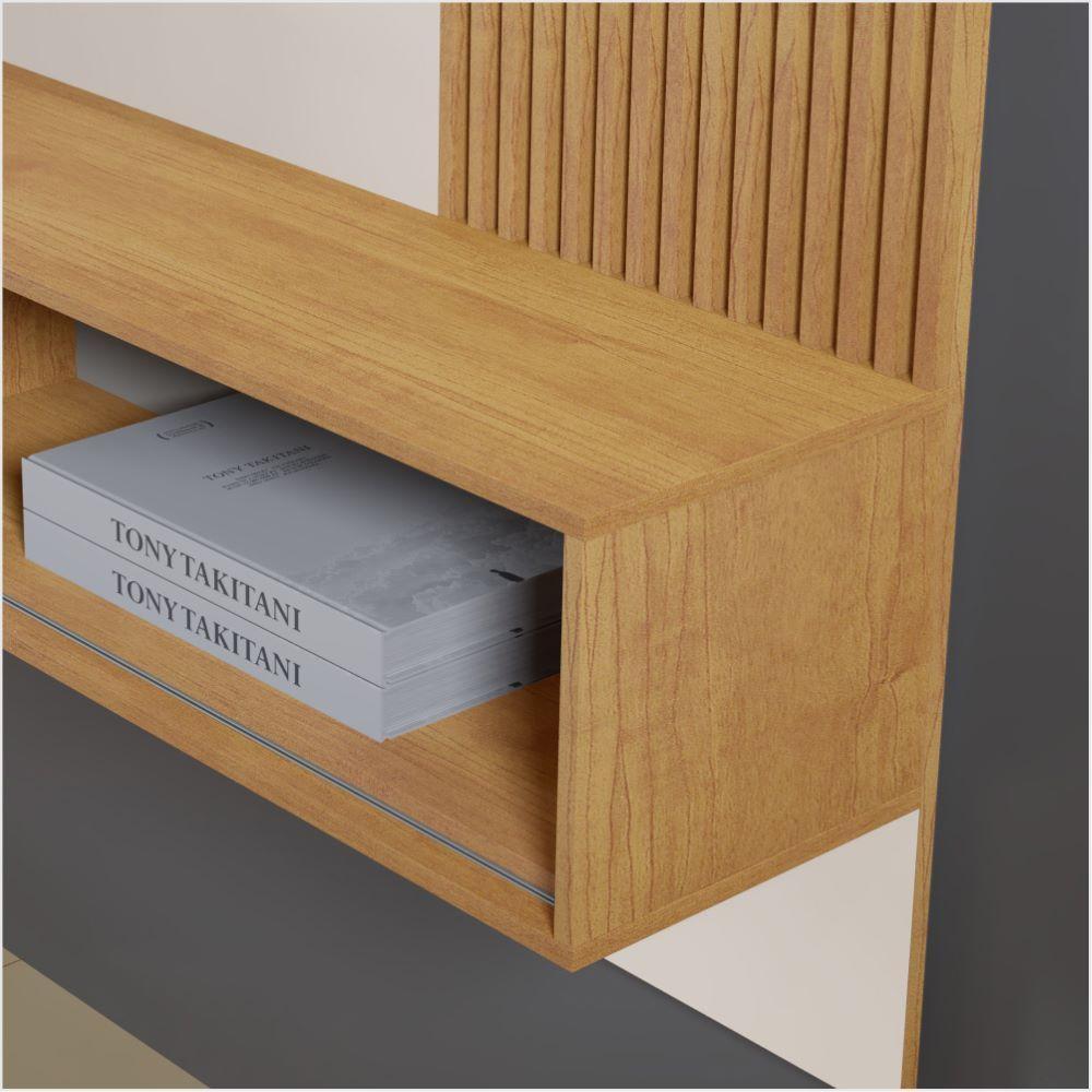 Painel Roma Sem Led Tv Até 75 Polegadas Mavaular naturalle - 5