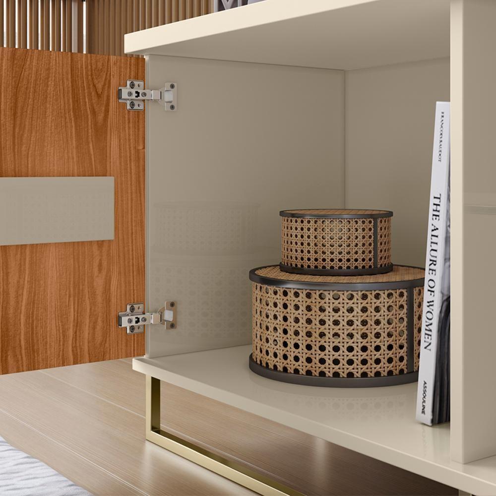 Rack Bancada Tv 75 Metha 180 Cm Cinamomo Mell Off White Mbl Cinamomo Mell Off White - 4