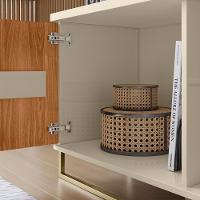 Rack Bancada Tv 75 Metha 180 Cm Cinamomo Mell Off White Mbl Cinamomo Mell Off White