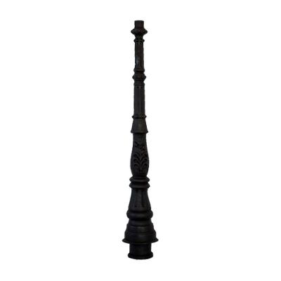Poste Colonial Jardim Decoração N04 De Ferro Fundido 131Cm.