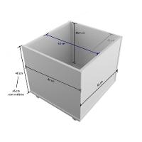 Rack Organizador Infantil Com Baús E Porta Livros E Carrinhos Kenji 100% Mdf - 5