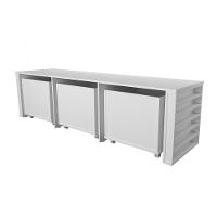 Rack Organizador Infantil Com Baús E Porta Livros E Carrinhos Kenji 100% Mdf - 9