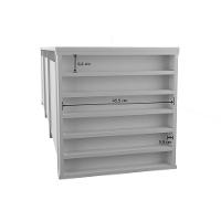 Rack Organizador Infantil Com Baús E Porta Livros E Carrinhos Kenji 100% Mdf - 15