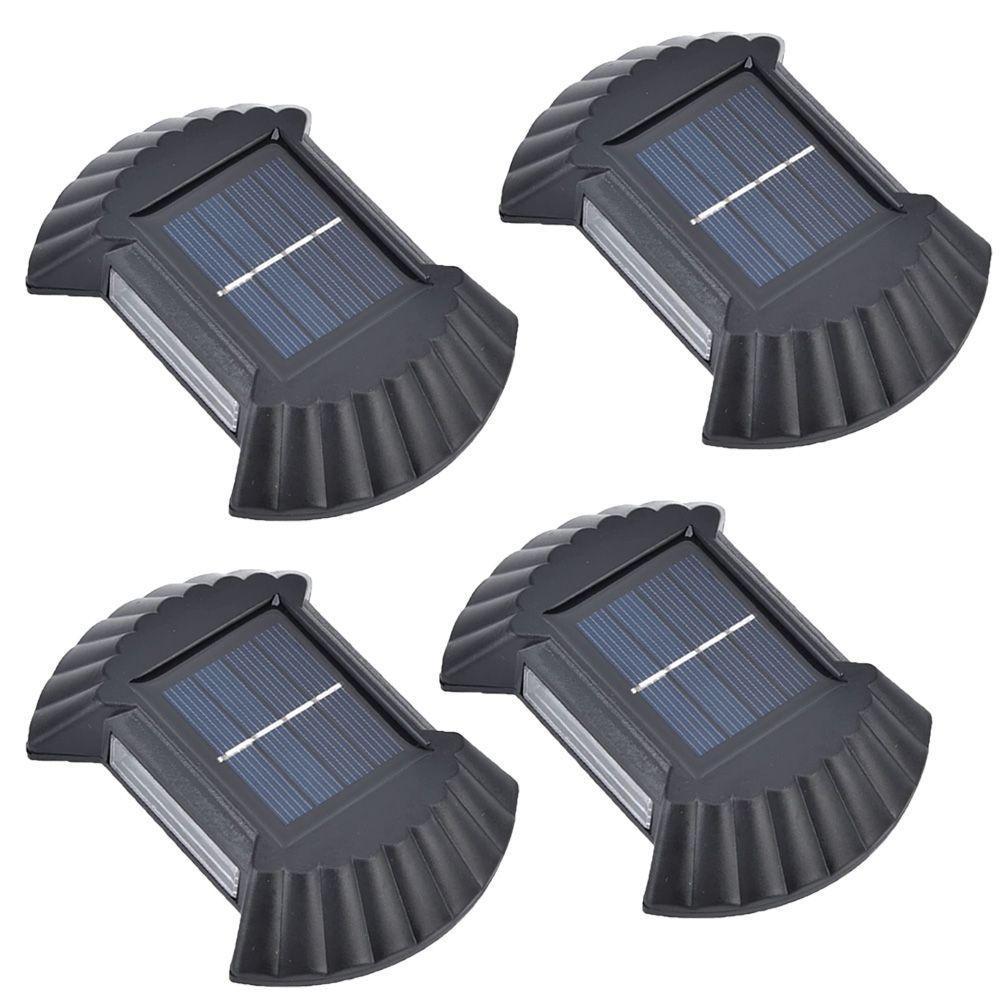 Luminaria Solar Led Parede Arandela 4 Uni Resistente Spot - 1