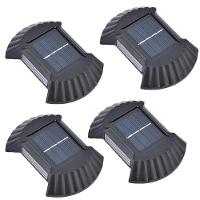 Luminaria Solar Led Parede Arandela 4 Uni Resistente Spot - 1