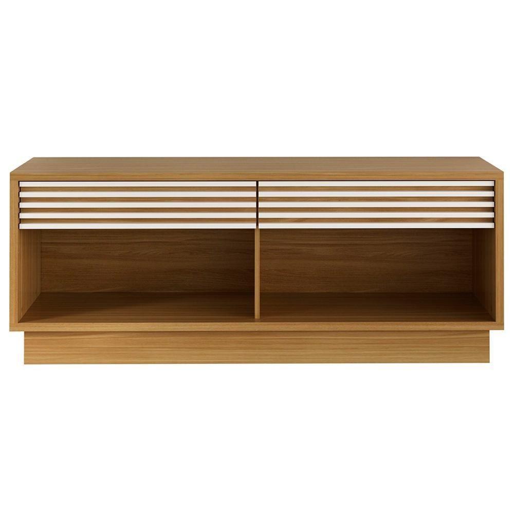 Rack 2 Gavetas Para Tv 42'' Ra2003 Natural Off White - 4