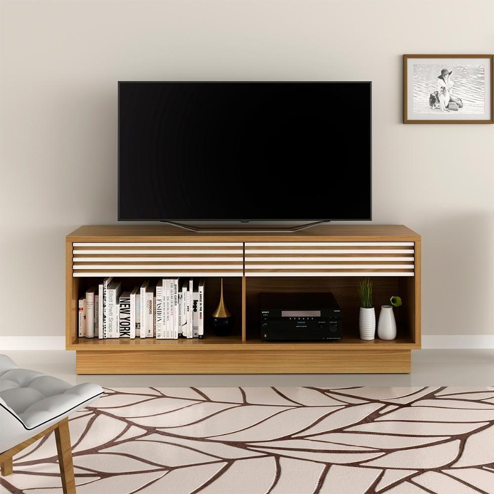 Rack 2 Gavetas Para Tv 42'' Ra2003 Natural Off White - 6