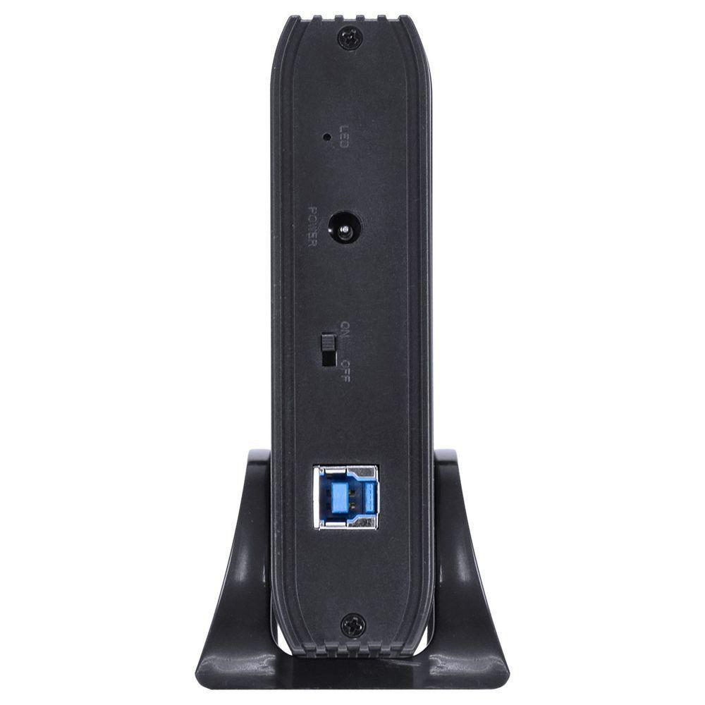 Case Externo Para Hd 3.5" Usb 3.0 Tipo B Com Chave I/O Preto - 2