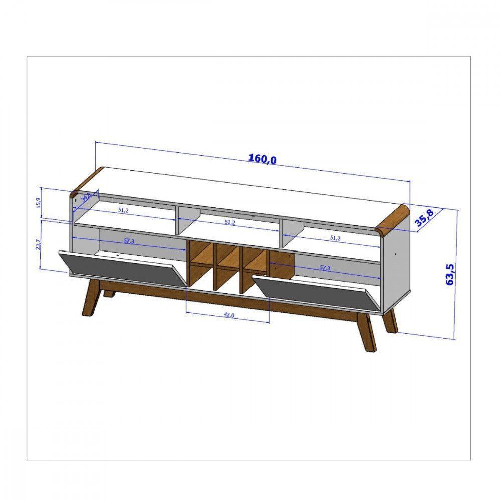Rack Para Tv Até 65\" Larimar Bechara Off White C/Cinamomo - 4
