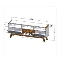 Rack Para Tv Até 65\" Larimar Bechara Off White C/Cinamomo - 4