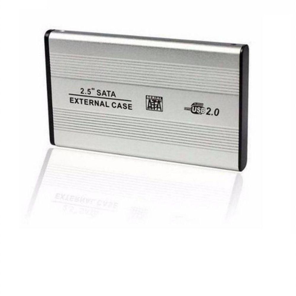 Case Em Aluminio Hd 2.5 Notebook Sata P/ Usb 2.0 - Prata - 1