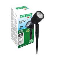 Espeto Led Para Jardim Taschibra Noir Mr11 3w Preto Bivolt 6500k Luz Fria - 1