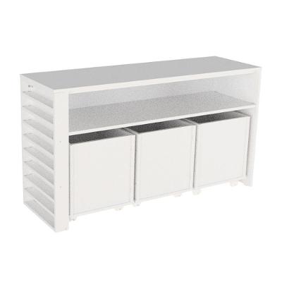 Rack Com Baús Infantil E Porta Carrinhos Giuseppe 100% Mdf