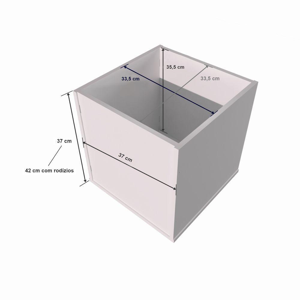 Rack Com Baús E Porta Carrinhos Duplo Cássio 100% Mdf - 2