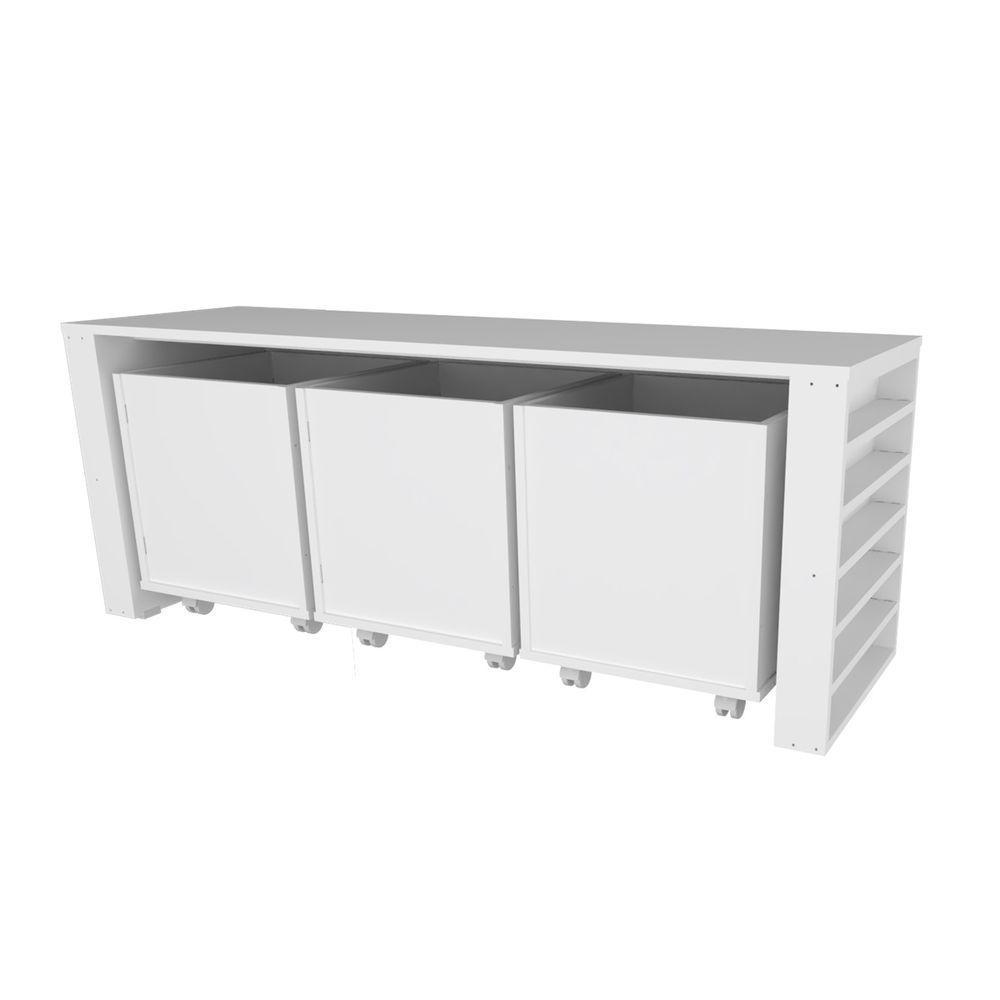 Rack Com Baús E Porta Carrinhos Duplo Cássio 100% Mdf - 3