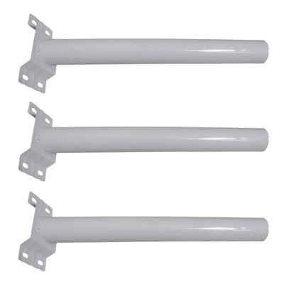 Suporte Luminaria Solar Barra Poste Aço 3 Unidades