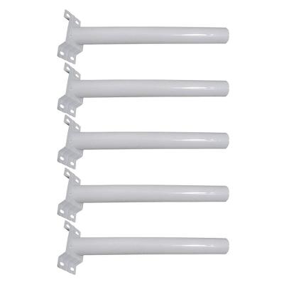 Suporte Luminaria Solar Barra Poste Aço 5 Unidades