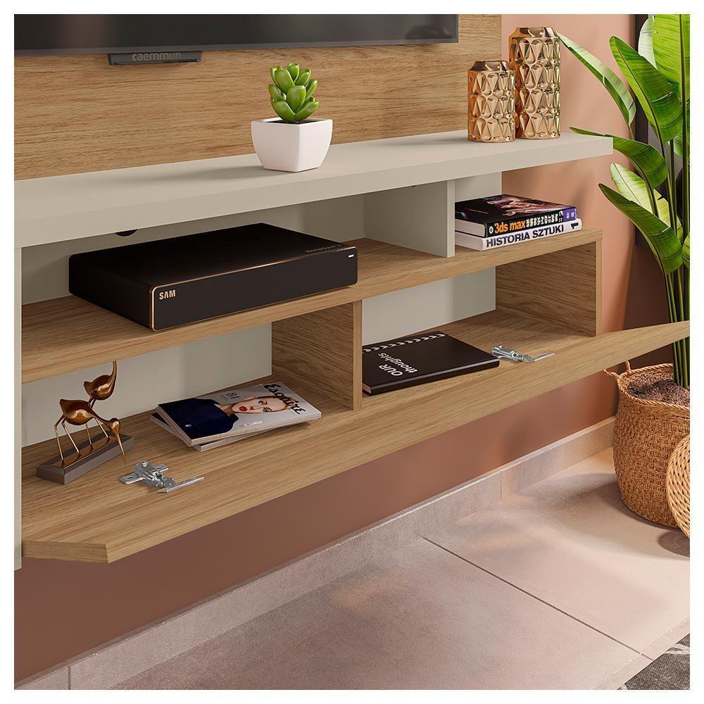 Painel Bancada Para Tv Até 55 Polegadas Black Marrom Caemmun - 3