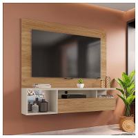 Painel Bancada Para Tv Até 55 Polegadas Black Marrom Caemmun