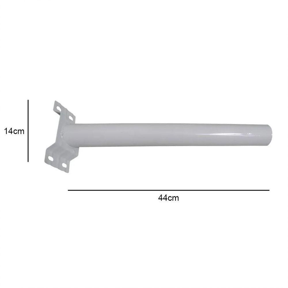 Suporte Barra Luminaria Solar 8 Und Rua Poste Aço Quintal - 3