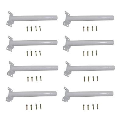 Suporte Barra Luminaria Solar 8 Und Rua Poste Aço Quintal