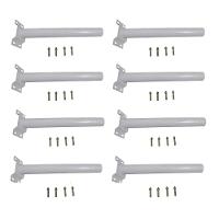 Suporte Barra Luminaria Solar 8 Und Rua Poste Aço Quintal - 1