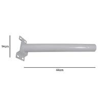 Suporte Barra Luminaria Solar 8 Und Rua Poste Aço Quintal - 3