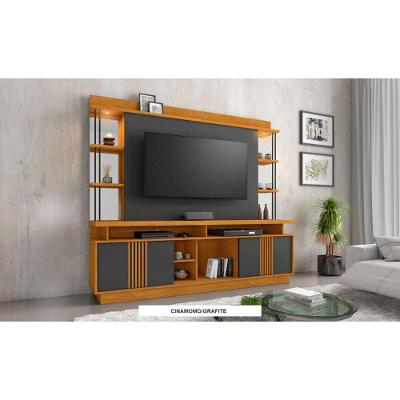 Estante Home 65 Polegadas Esplendor Candian Jcm Movelaria Cinamomo/ Grafite