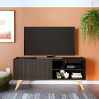 Rack Para Tv Até 50" Space Moov Preto Fosco - 1