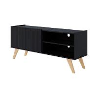 Rack Para Tv Até 50" Space Moov Preto Fosco - 3