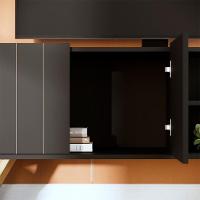 Rack Para Tv Até 50" Space Moov Preto Fosco - 8