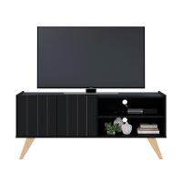 Rack Para Tv Até 50" Space Moov Preto Fosco - 9