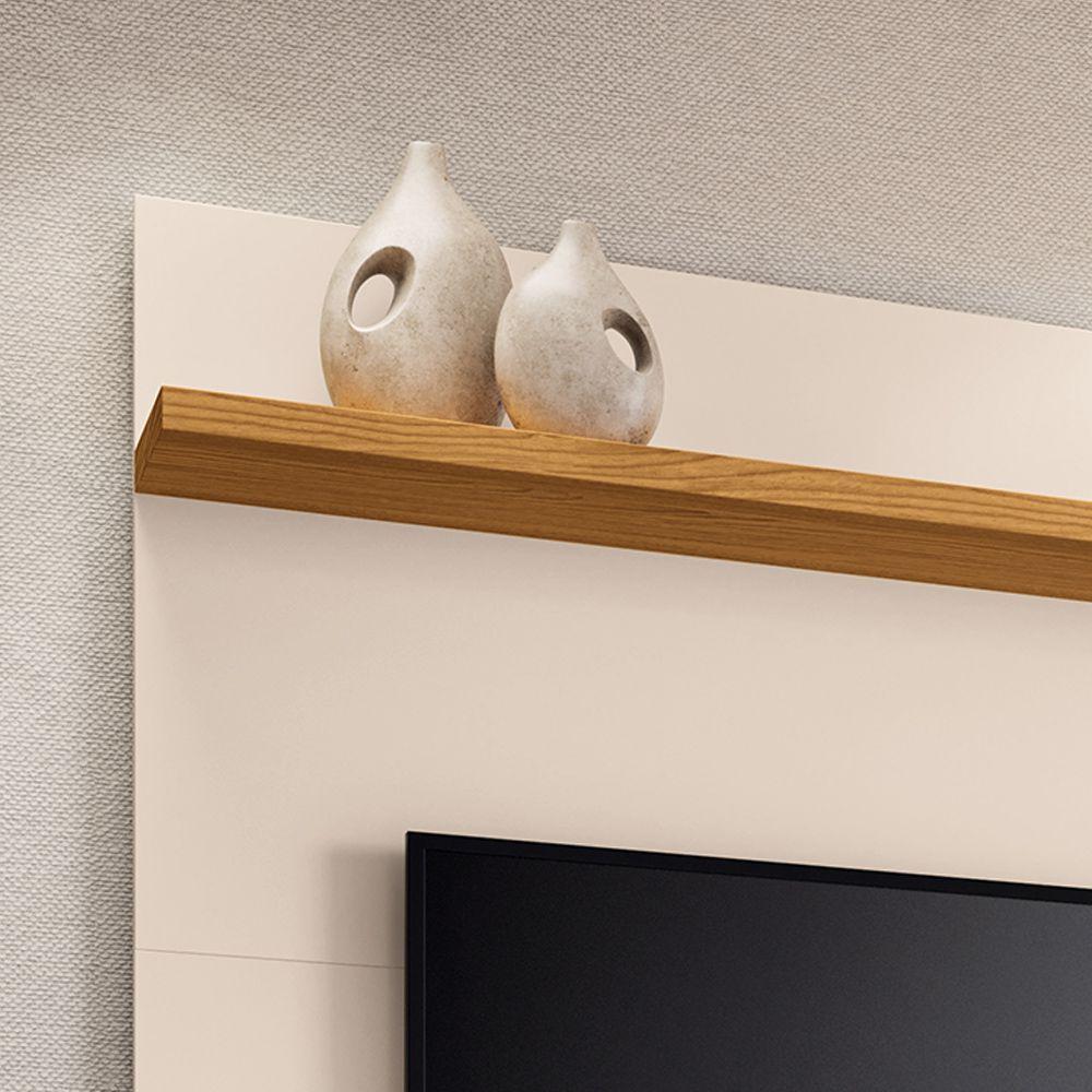 Painel Suspenso Decorativo Ripado Mdp/mdf Portas Basculantes Dublin Off White/cinamomo G26 - Gran Belo - 4