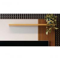 Home Para Tv Com Prateleira Ibirapuera Tauari Ripado Off White Perolziado - 3