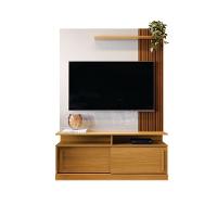 Home Para Tv Com Prateleira Ibirapuera Tauari Ripado Off White Perolziado
